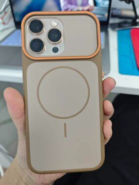 Taupe Camera Slider Phone Case | MagSafe Ready